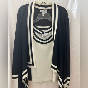 St. John 3 piece: tank top, shirt and jacket.